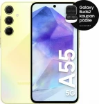 Samsung Galaxy A55 5G 16,8 cm (6,6 colio) hibridinis dviejų SIM kortelių Android 14 USB Type-C 8 GB 256 GB 5000 mAh Geltona