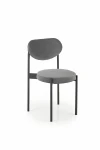 4-ių kėdžių komplektas K509, pilkas/juodas