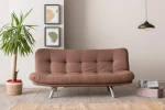 3 vietų sofa-lova Misa Small Sofabed - Light Brown