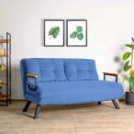 Hanah Home Mėlyna 2 vietų sofa-lova Sando 2-Seater - Mėlyna