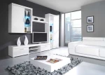 Cama living room storage set SAMBA B baltas gloss