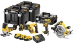 baterija Combo komplektas DCD791 + DCS335 + DCS570 + DCS367, 18V XR DeWalt [DCK480P3T-QW] 3x5.0Ah, Li-Ion, 3 dėklai TSyes