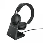 Ausinės Jabra Evolve2 65, Link380a UC Stereo Stovas Juodas