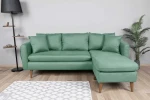 Kalune Design Kampinė sofa Sofia Köşe Right - Sea Žalias