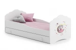 Lova ADRK Furniture Casimo Sleeping Princess, balta