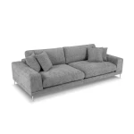 Keturvietė sofa Jog, 286x122x90 cm, pilkos spalvos
