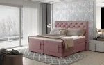 Elektrinė lova NORE Clover 14, 140x200, rožinė