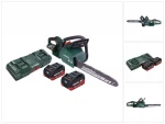 Akumuliatorinis grandininis pjūklas Metabo MS 36-18 LTX BL 40 36 V (2x 18 V) 40 cm 22 m/s bešepetėlis + 2x akumuliatorius 5,5 Ah + dvigubas įkroviklis