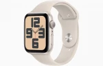 Apple Watch SE GPS 40mm Starlight Aluminium Case with Starlight Sport Band - M/L - MR9V3ET/A