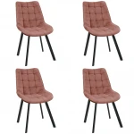 4-ių kėdžių komplektas Akord SJ.22, rožinis