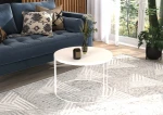 Kavos staliukas ADRK Furniture Noel, 55x55cm, baltas