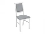 2-jų kėdžių komplektas BRW Robi, pilkas/baltas
