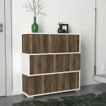 Kalune Design Batų spinta Napolyon - Baltas, Walnut