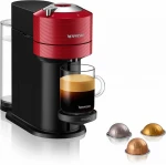 Kavos aparatas Krups Nespresso Vertuo Next -kapselikeitin, musta/punainen
