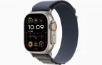 Apple Watch Ultra 2 GPS + Cellular, 49mm Titanium Case with Blue Alpine Loop - Small MREK3EL/A