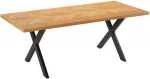 Dining table ROWAN 200x90xH75cm, herringbone oak
