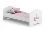 Lova ADRK Furniture Casimo Unicorn, balta