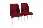 2-jų kėdžių komplektas Kalune Design Nova 081 V2, raudonas
