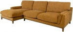 Corner sofa BASIL LC, dark yellow