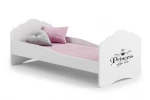 Lova ADRK Furniture Casimo Princess Black, balta