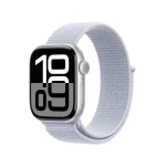 Apple Watch Series 10 GPS 42mm Silver Aluminium Case with Blue Cloud Sport Loop MWWD3ET/A