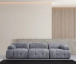 Sofa Petite 3, pilka