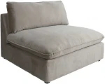 Modular sofa TEVY 1-seater armless section, beige