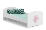 Lova ADRK Furniture Pepe Ballerina, 160x80 cm, balta