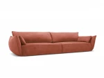 Sofa Vanda, 4 sėdimos vietos, raudona
