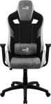 Biuro kėdė Aerocool Count AeroSuede Universal, juoda/pilka