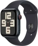 Išmanusis laikrodis Apple Watch SE GPS + Cellular, 44mm Aliuminio korpusas w kolorze północy su sportiniu dirželiu w kolorze północy - S/M