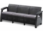 Lauko sofa Keter ALLiBERT Corfu Love Seat Max, pilka