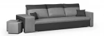 Sofa Bellezza Dakota, tamsiai pilka/pilka