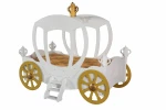 Lova su čiužiniu Princess Carriage, 90x180 cm, balta