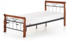 Lova VERONICA bed 90 cm color: ant. cherry/juodas