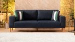 Kalune Design 3 vietų sofa Franz - Dark Mėlyna