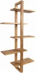 Wall shelf MONDEO 40,6x21,6xH115,2cm, oak