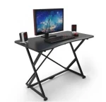 Žaidimų stalas Techly Gaming Desk for PC with Angular Ergonomic Edge, Juodas