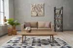 Kalune Design 2 vietų sofa Kale Velvet - Kreminis
