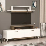 TV staliukas Kalune Design Televizoriaus spintelė Harmony - Baltas, Walnut