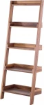 „Beliani Ladder“ knygų spinta 5 lentynos Tamsios medienos MOBILE TRIO