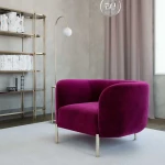 Kalune Design 1 sėdynės sofa Macaroon - Fuchsia