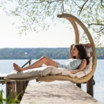 Pakabinama kėdė Amazonas Swing Lounger, smėlio spalvos