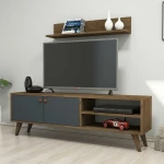 TV staliukas Kalune Design Televizijos vienetas Erho - Walnut, Anthracite