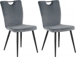 2-jų valgomojo kėdžių komplektas Loft24 Sari, juodas