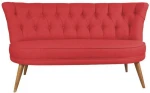 Kalune Design 2 vietų sofa Richland Loveseat - Tile Raudona