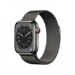 Apple Watch Series 8 GPS + Cellular 41mm Graphite Stainless Steel Case ,Graphite Milanese Loop MNJM3EL/A LV-EE