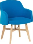 Beliani YSTAD mėlyna kėdutė