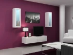 Cama Living room cabinet set VIGO 8 baltas gloss