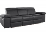 Trivietė sofa Loft Rayland, juoda